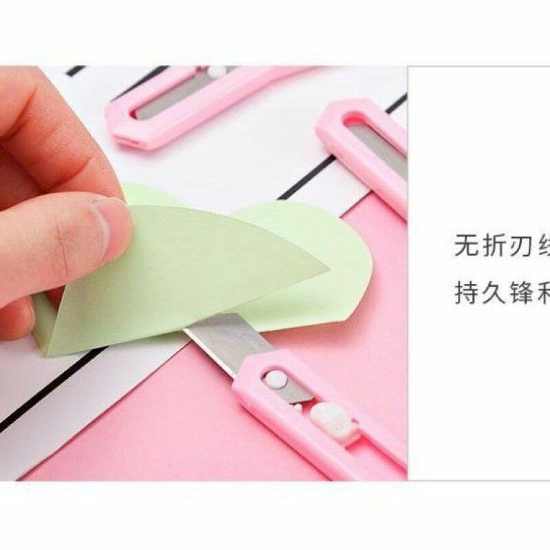 Dao Rọc Giấy Mini Màu Hồng Cute Dễ Thương
