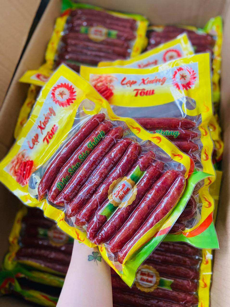 500g lạp xưởng tôm Sóc Trăng siêu ngon