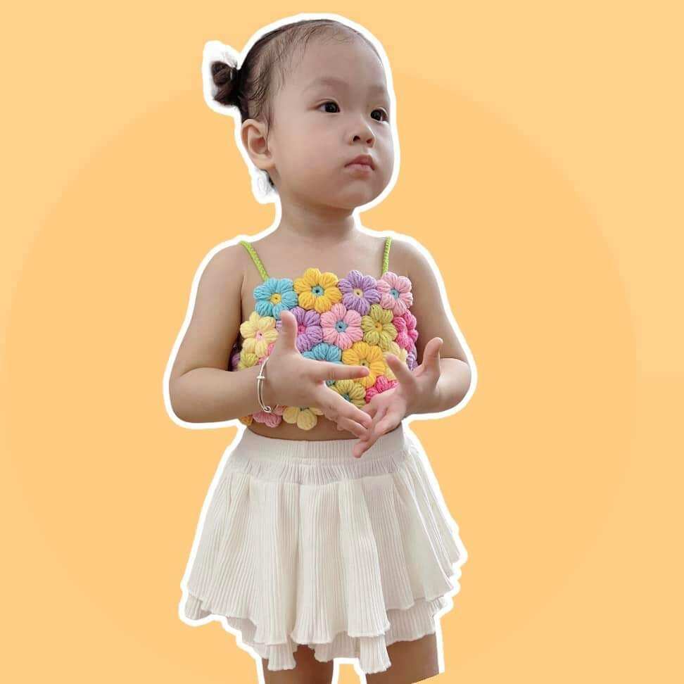 Áo hoa len móc handmade hot trend