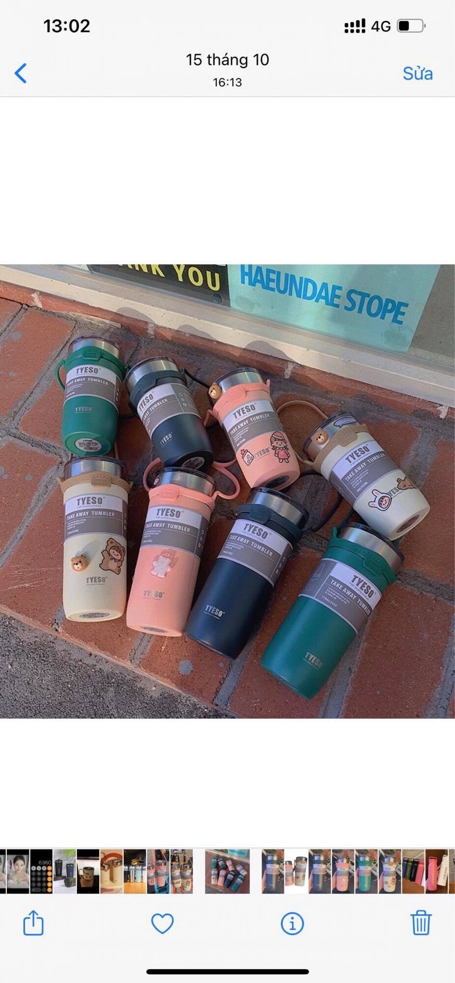 Ly tyeso chính hãng 550ml + ticker