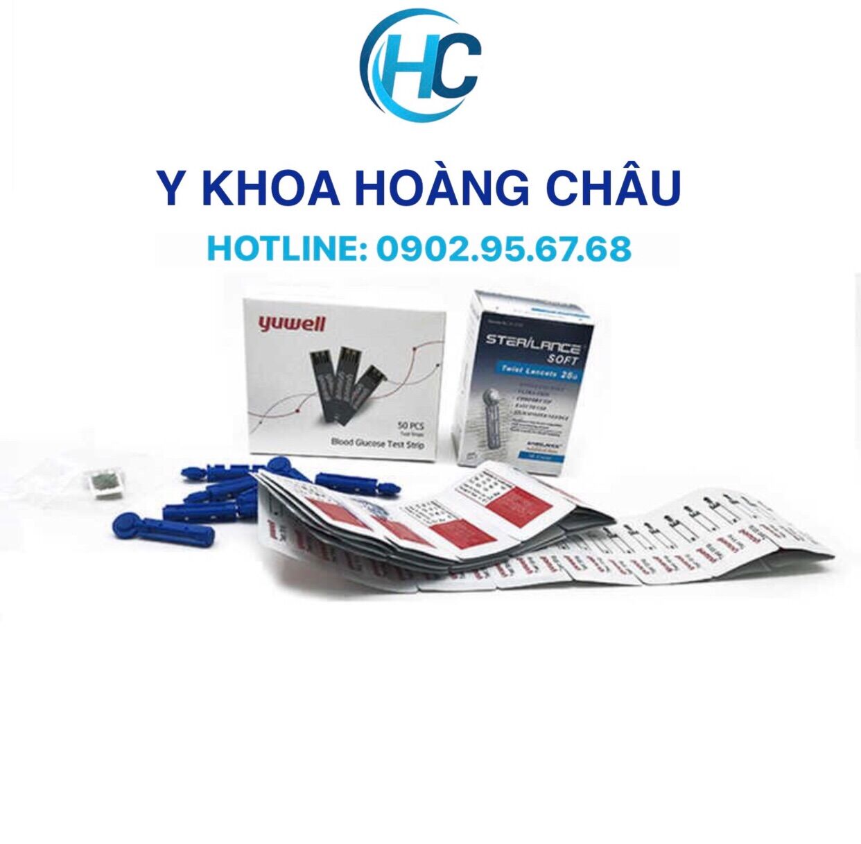 [CHÍNH HÃNG] Que thử đường huyết YUWELl 710 (50 que)