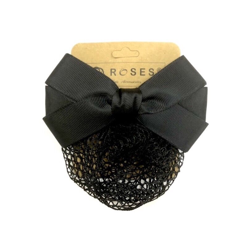 Kẹp lưới búi nơ ROSES Hair Accessories