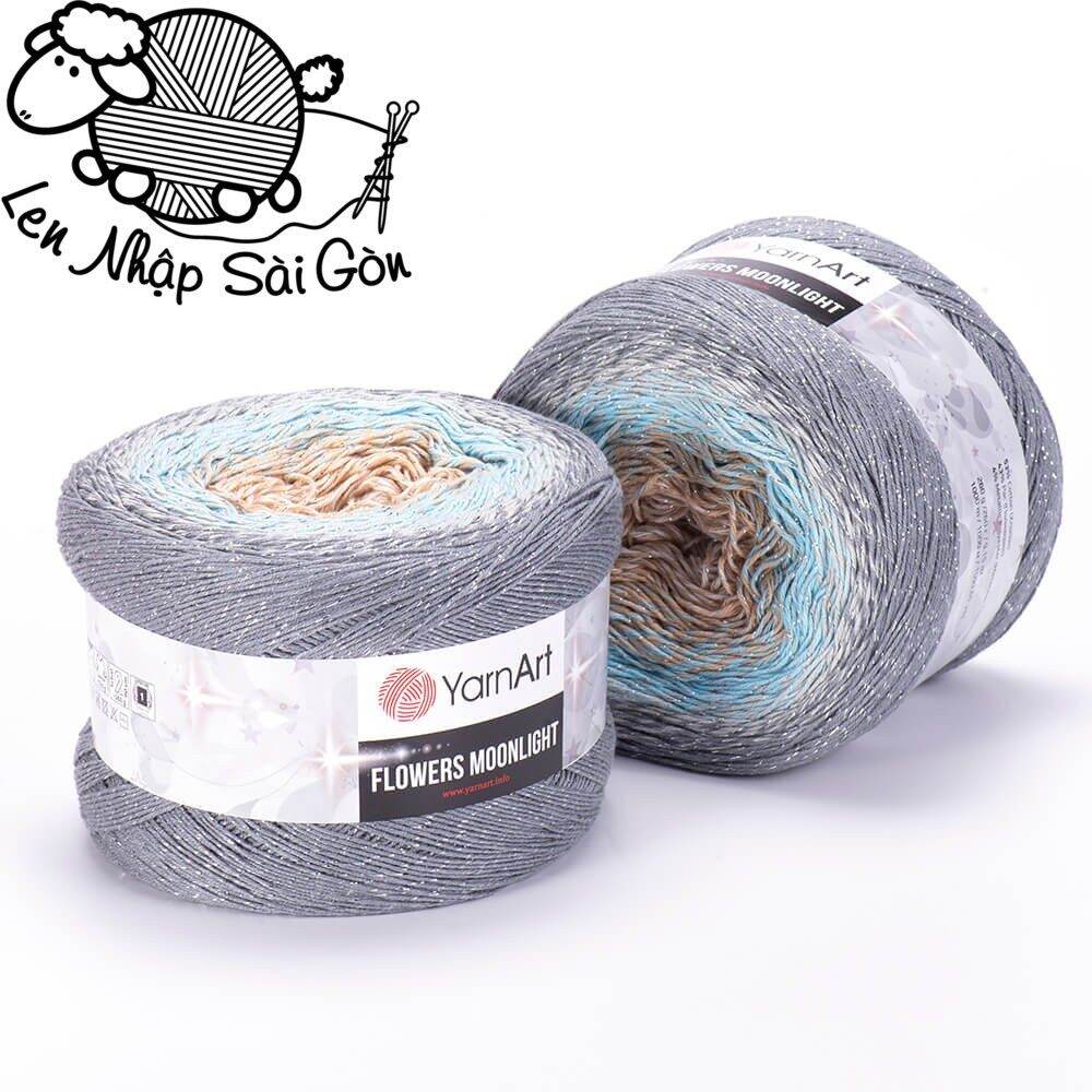 Cuộn Len Sợi 250g YarnArt FLOWER MOONLIGHT @lennhapsaigon - Bảng 1