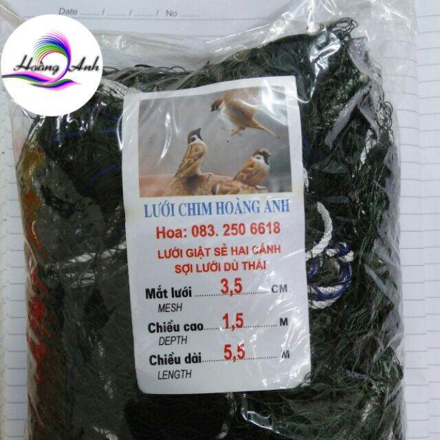 Lưới Giật chim sẻ,Lưới úp chim sẻ chất liệu dù thái cao cấp đủ size