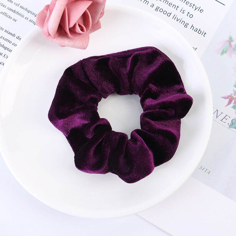 (GIÁ SỈ) COMBO 10 CÁI CỘT TÓC NHUNG MÀU TRƠN