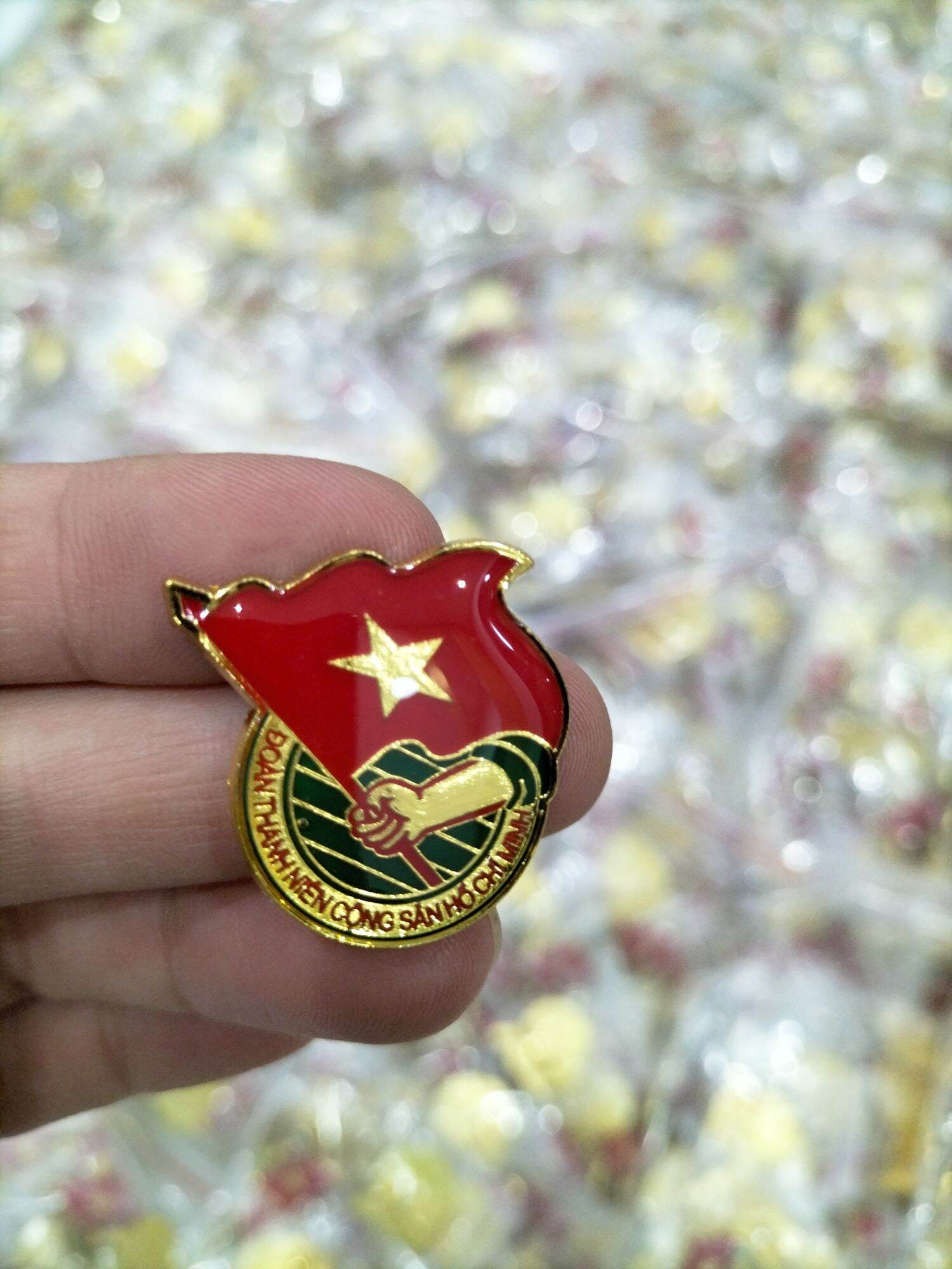 Huy hiệu đoàn loại 1 (100 cái đóng túi zíp 1 cái/túi)