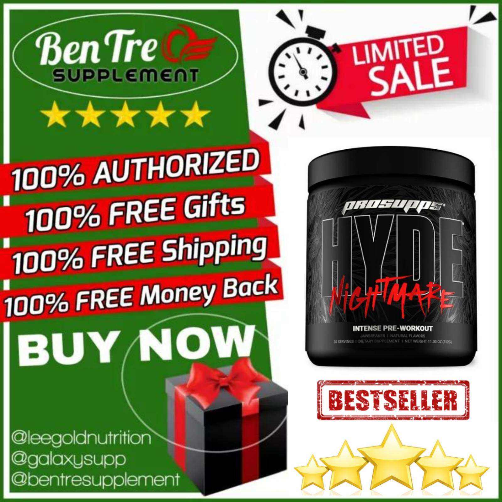 PROSUPP HYDE NIGHTMARE PRE-WORKOUT TĂNG SỨC MẠNH 30 SERVING