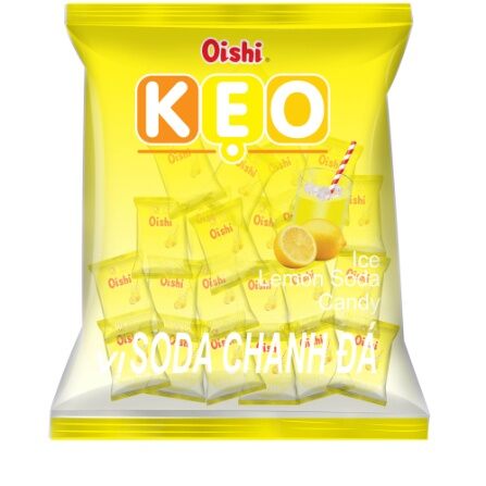 Combo 10 gói Kẹo vị soda chanh đá Oishi gói 85g