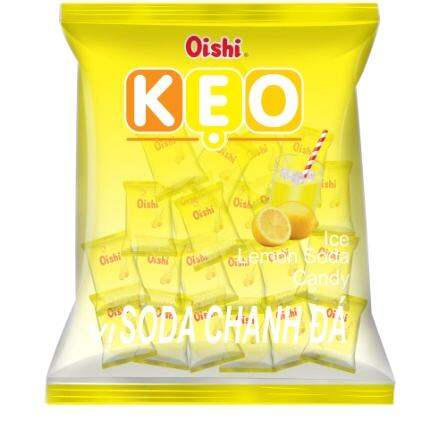 Combo 10 gói Kẹo vị soda chanh đá Oishi gói 90g