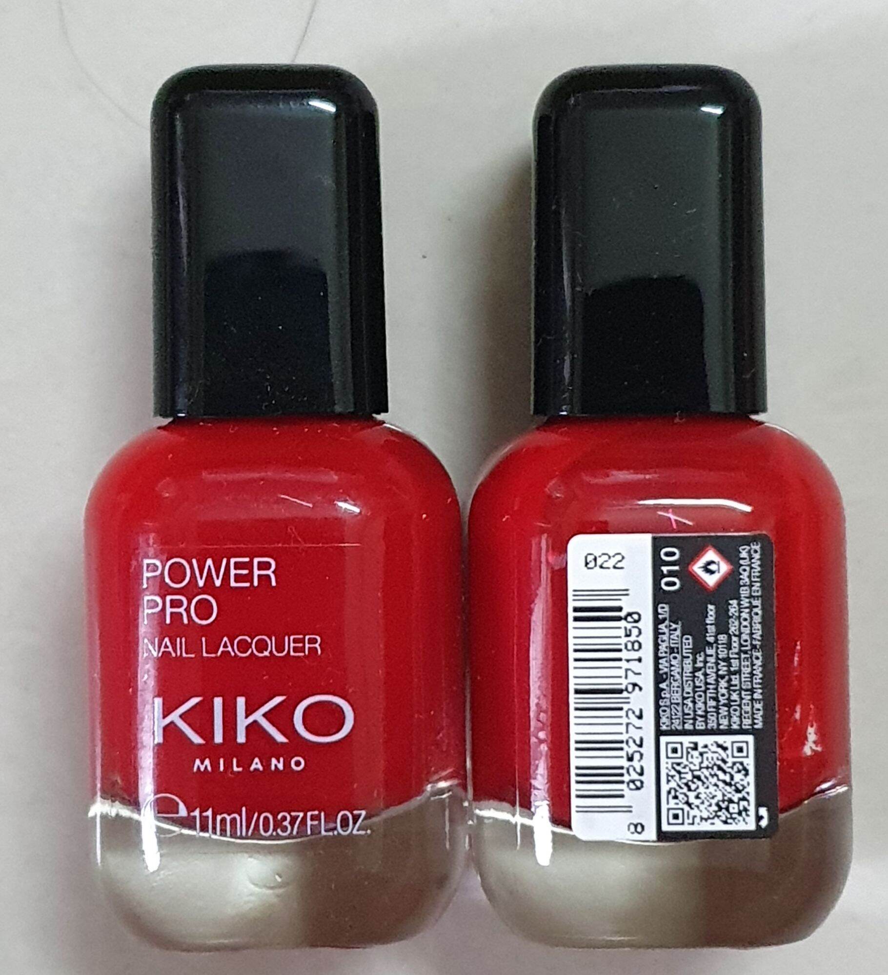 Sơn móng tay màu nude - đỏ - ruốc - Hồng-bạc - Kiko - Power Pro Nail Lacquer kiko milano Italy