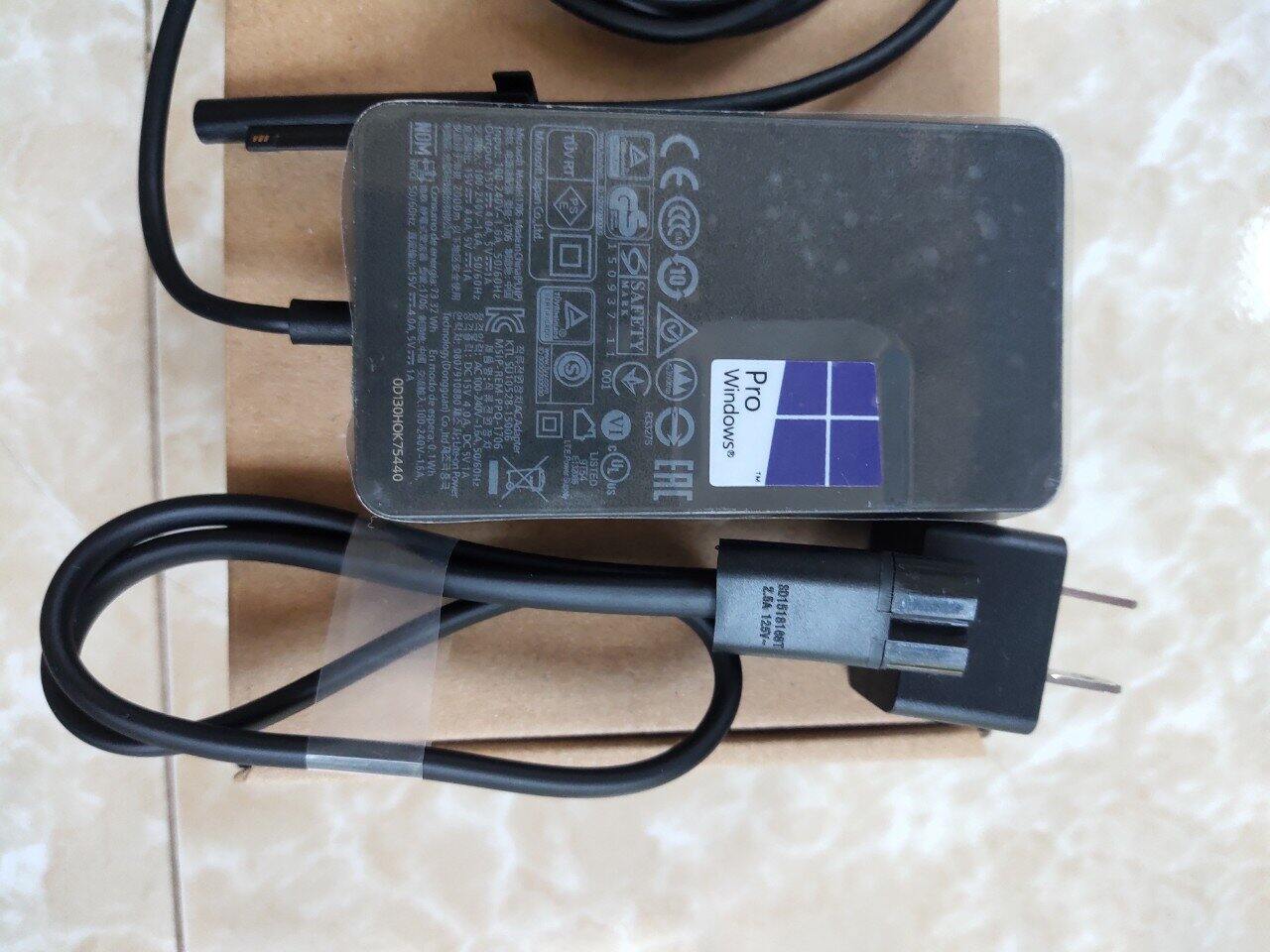 Sạc Surface Pro 4 M3 15v-4a 65W- Charge for Surface Pro 4 M3 15v-4a 65W