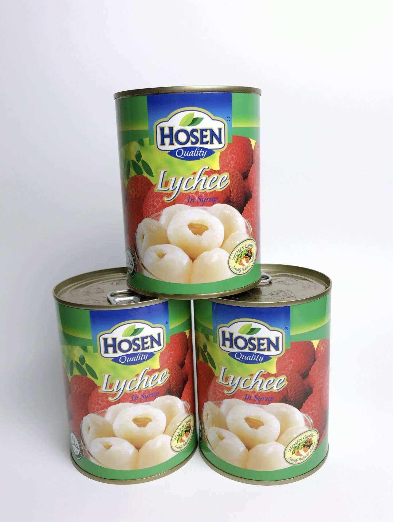 Vải ngâm Hosen hộp 565g