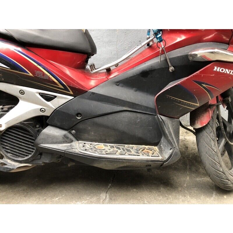 Ốp cốp sườn chân xe AB Air blade 2007->2010 + xe AB Air Blade (thái) -inox cao cấp sáng bóng trắng
