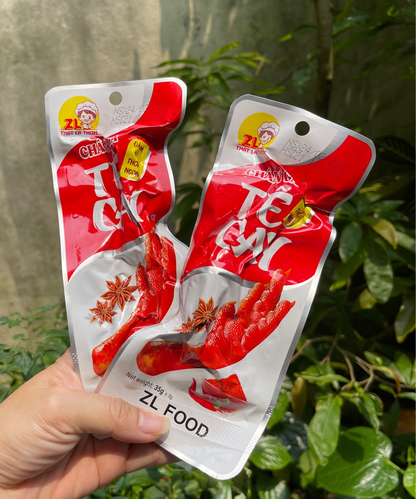 1c chân gà cay ủ vị tứ xuyên hãng tê cay zl 35gr