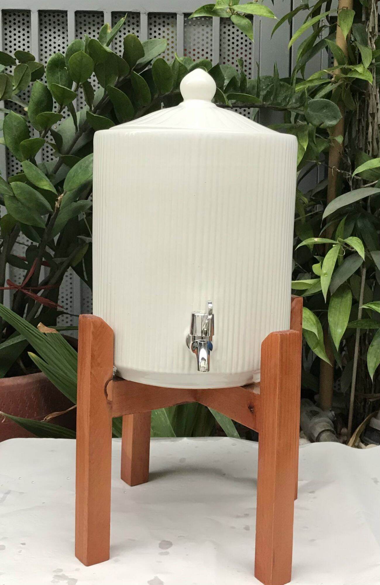 Bình nước sứ Bát Tràng (mẫu mới), dung tích 4 lít, 6 lít, 10 lít