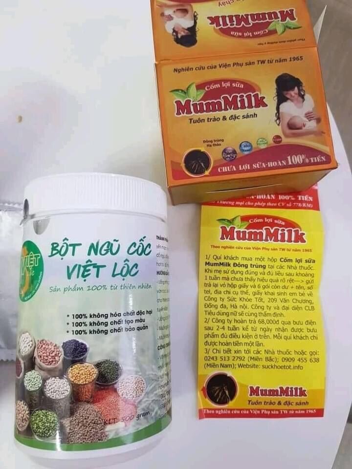 hộp ngũ cốc việt lộc kèm cốm [ 500g + 1 hộp cốm ]