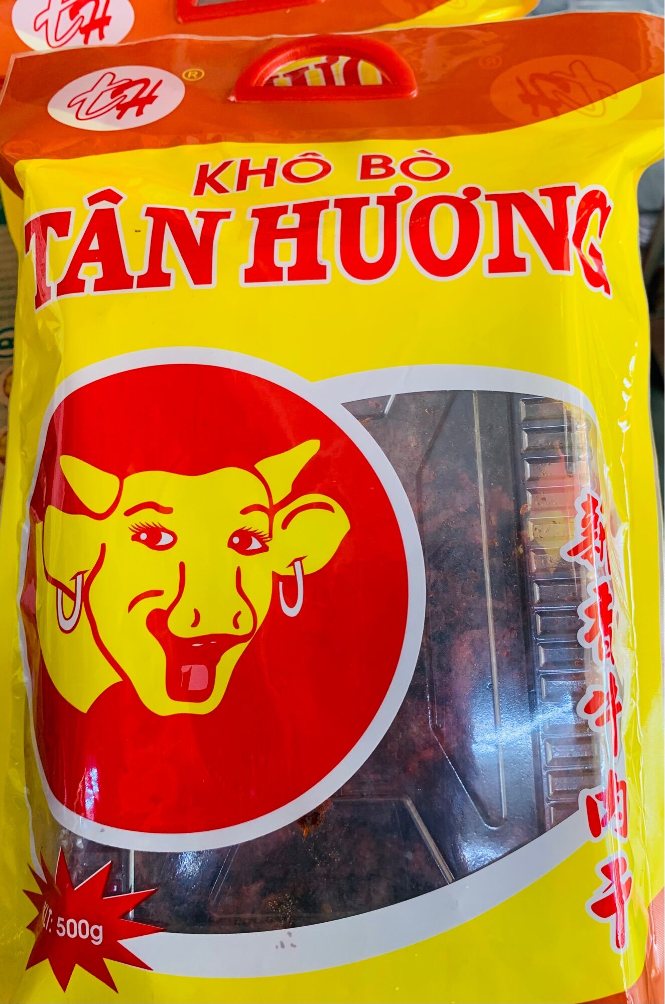 Khô bò Tân Hương Châu Đốc 1 bịch 500gr