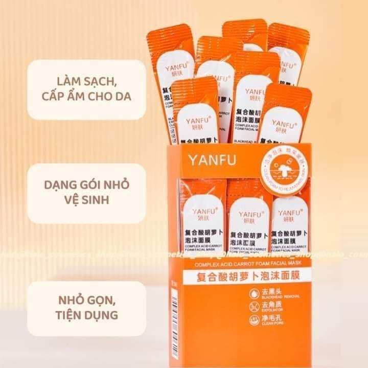 Mặt nạ cà rốt thiên nhiên sủi bọt