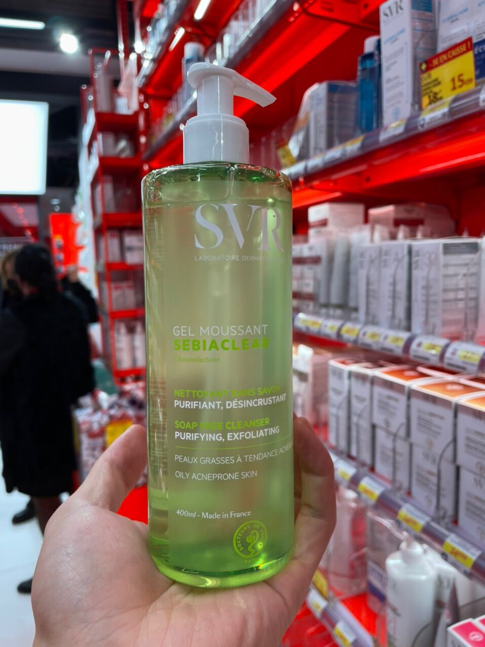 Sữa rửa mặt SVR Sebiclear Gel Moussant 400ml