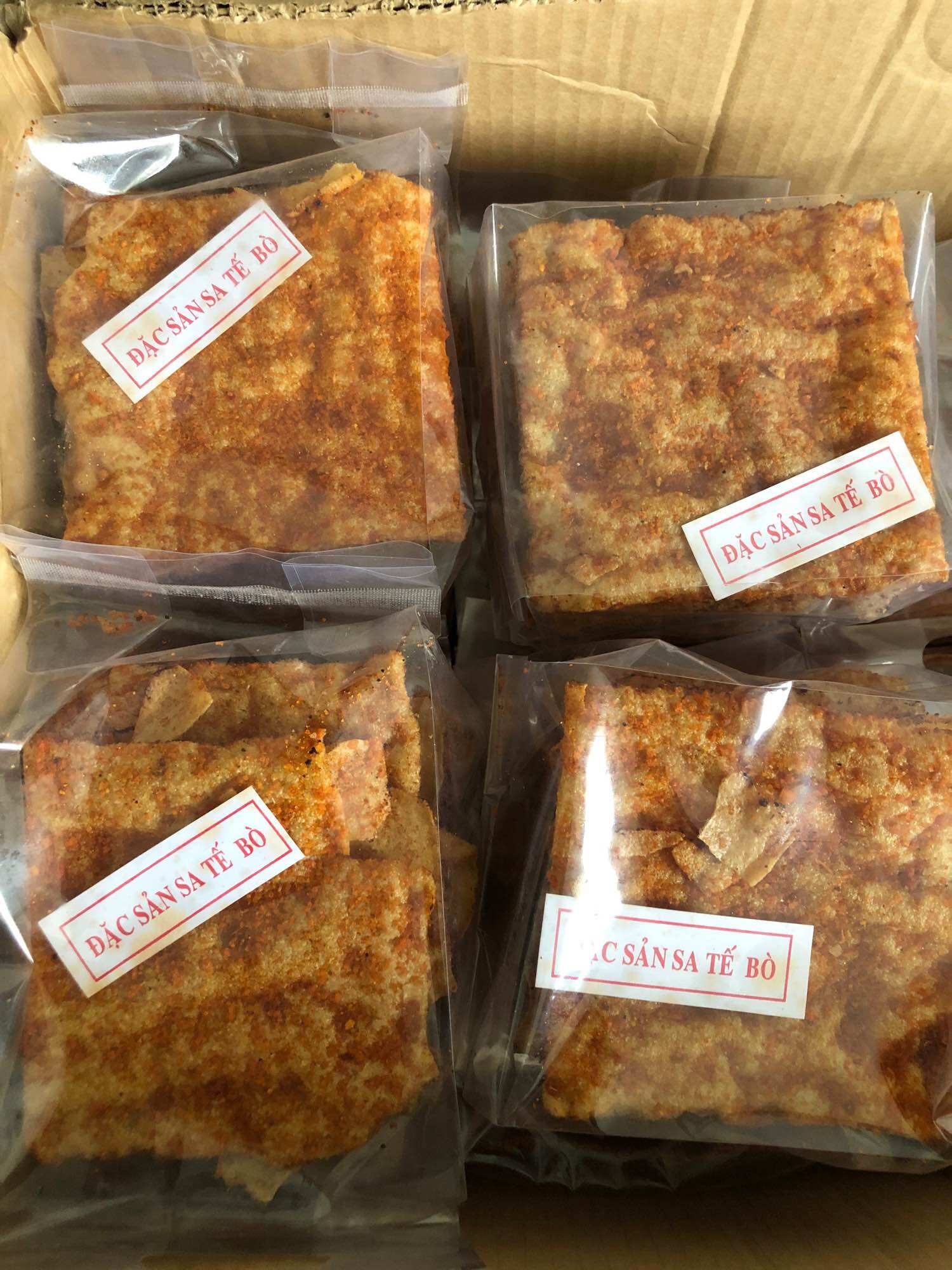 Bánh tráng nướng bò khô sate (1bich 5 cái)