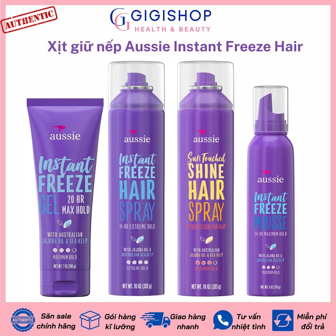 Bill US Xịt giữ nếp tóc Aussie Instant Freeze Hair Spray