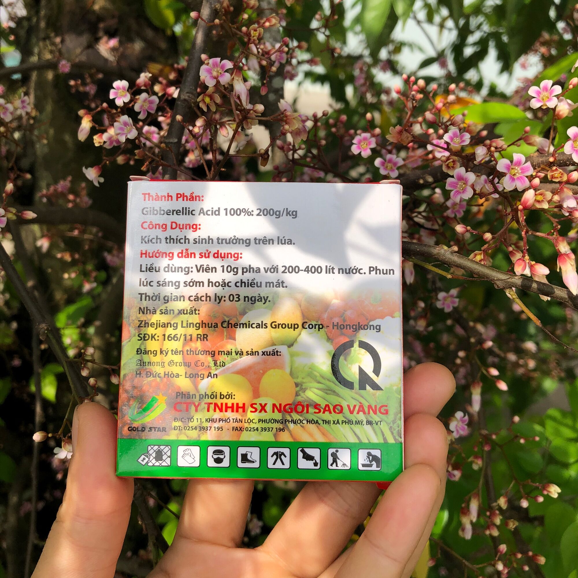 Viên sủi GA3 10gr (chứa hàm lượng Gibberellic Acid 200g/kg)