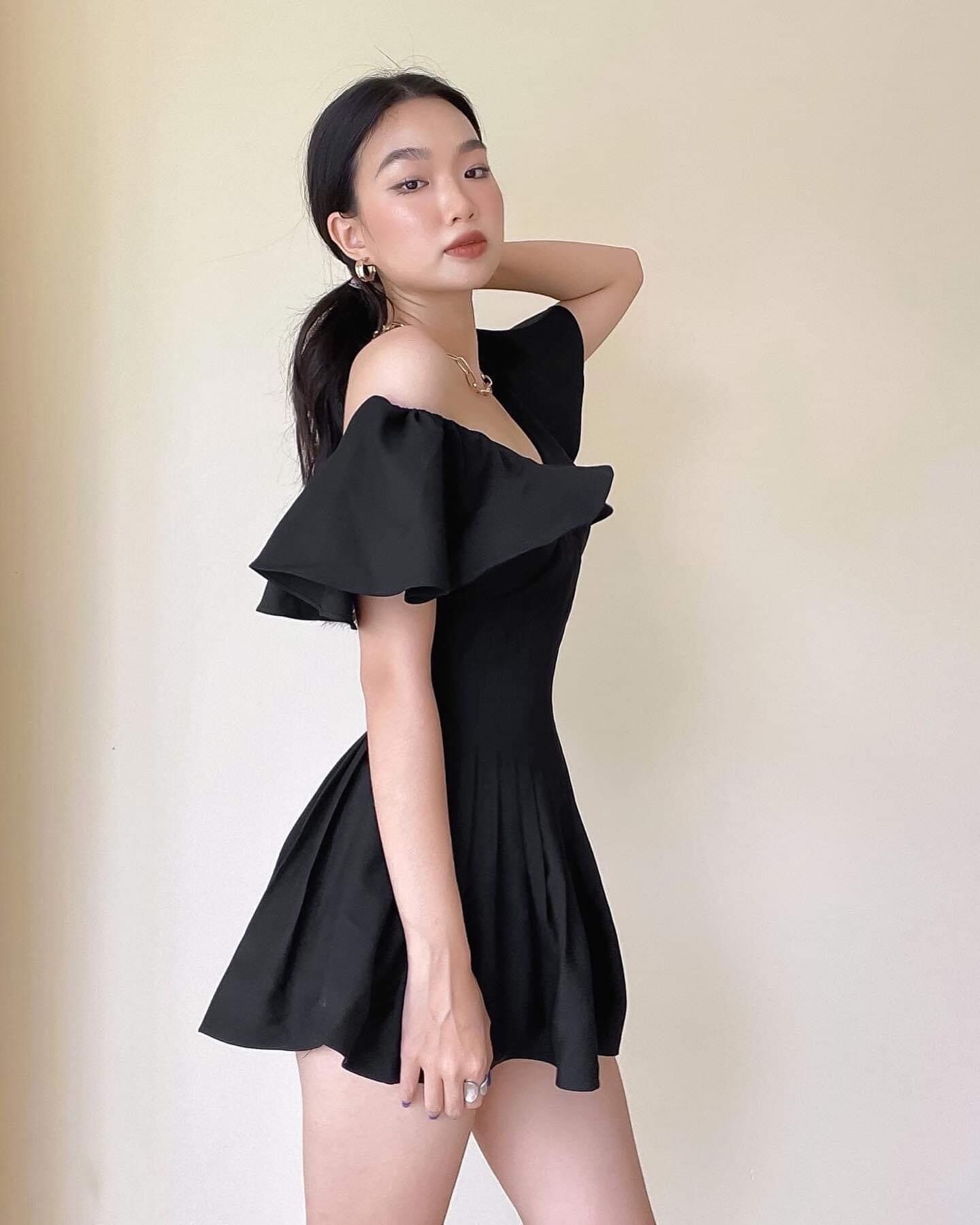 Jump corset trễ vai xếp ly eo ( có bigsize)