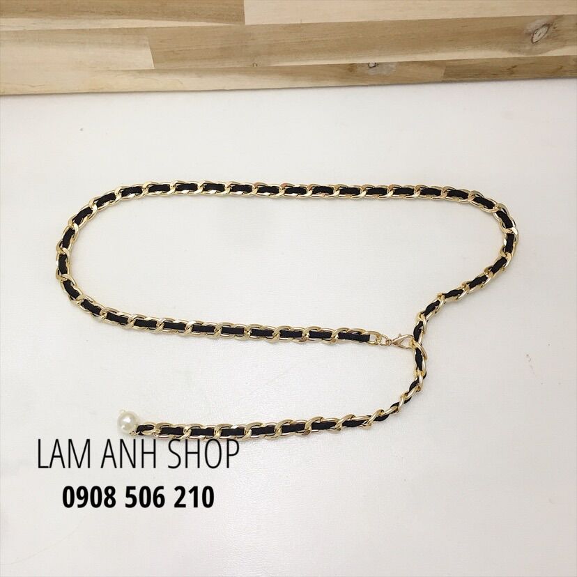 Thắt lưng xích luồn da - Chain Belt
