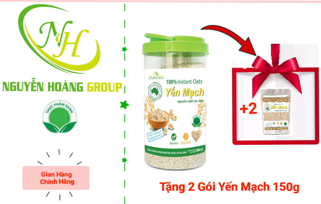 [HCM]Yến Mạch Nguyên Chất Úc Hộp 800g ( 2 Hộp 400g) Tặng 2 gói YM 150g