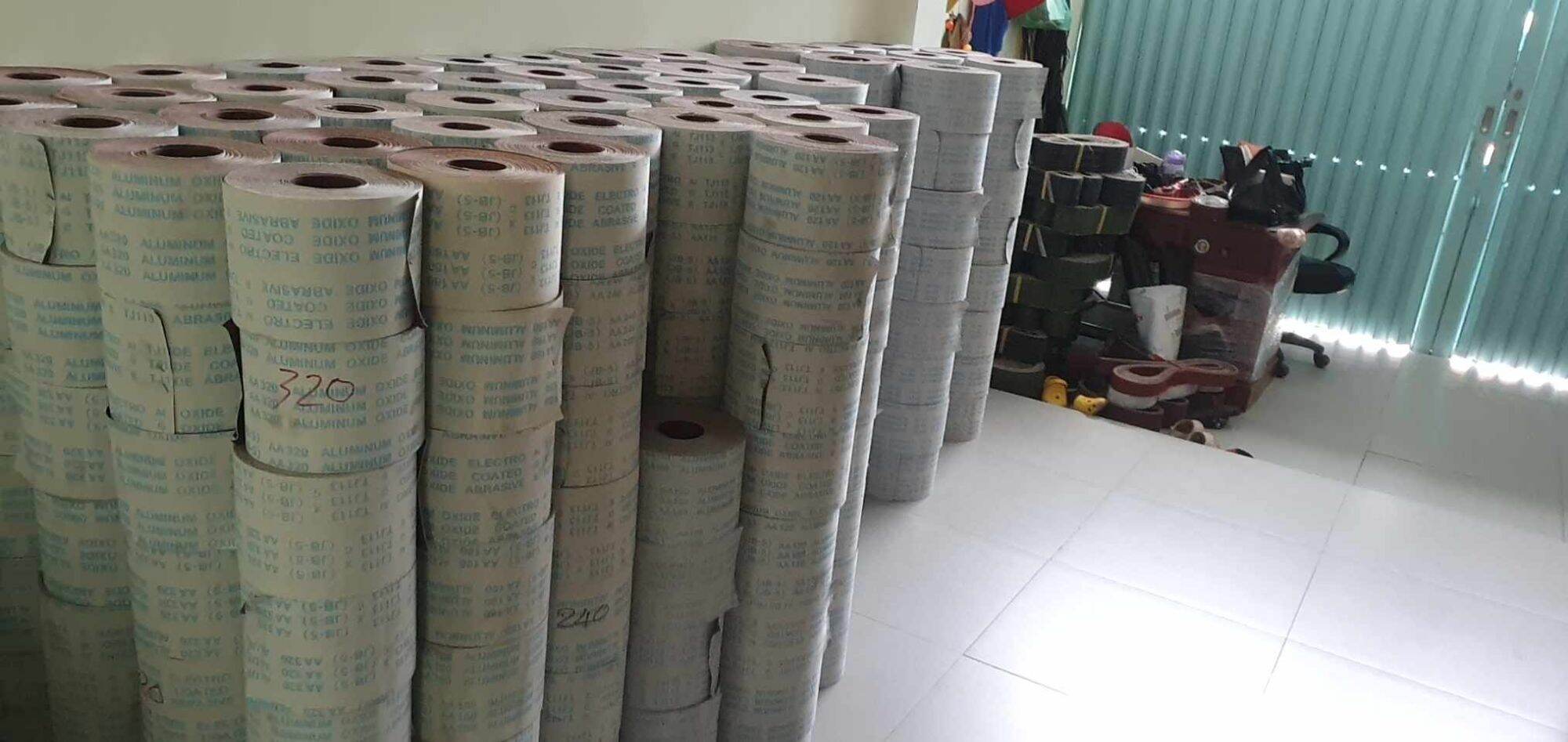 Nhám vải cuộn jb-5 AA120 150mm × 45 mét