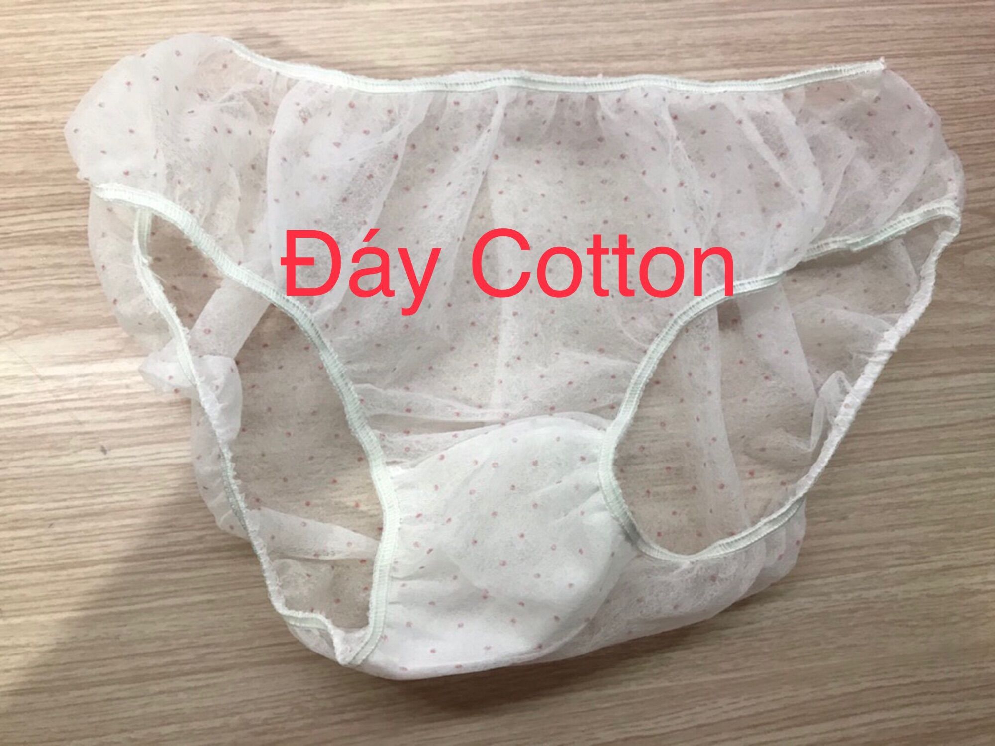 Quần Lót Giấy Happy Day Xanh sử dụng 1 lần 1 gói 5 chiếc (MSP: Đáy Cotton - 2lớp đáy)