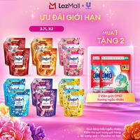 Combo 2 túi nước xả vải Comfort Thiên nhiên/Chuyên sâu túi 3.7/3.8L (bao bì tùy lô nhập hàng)
