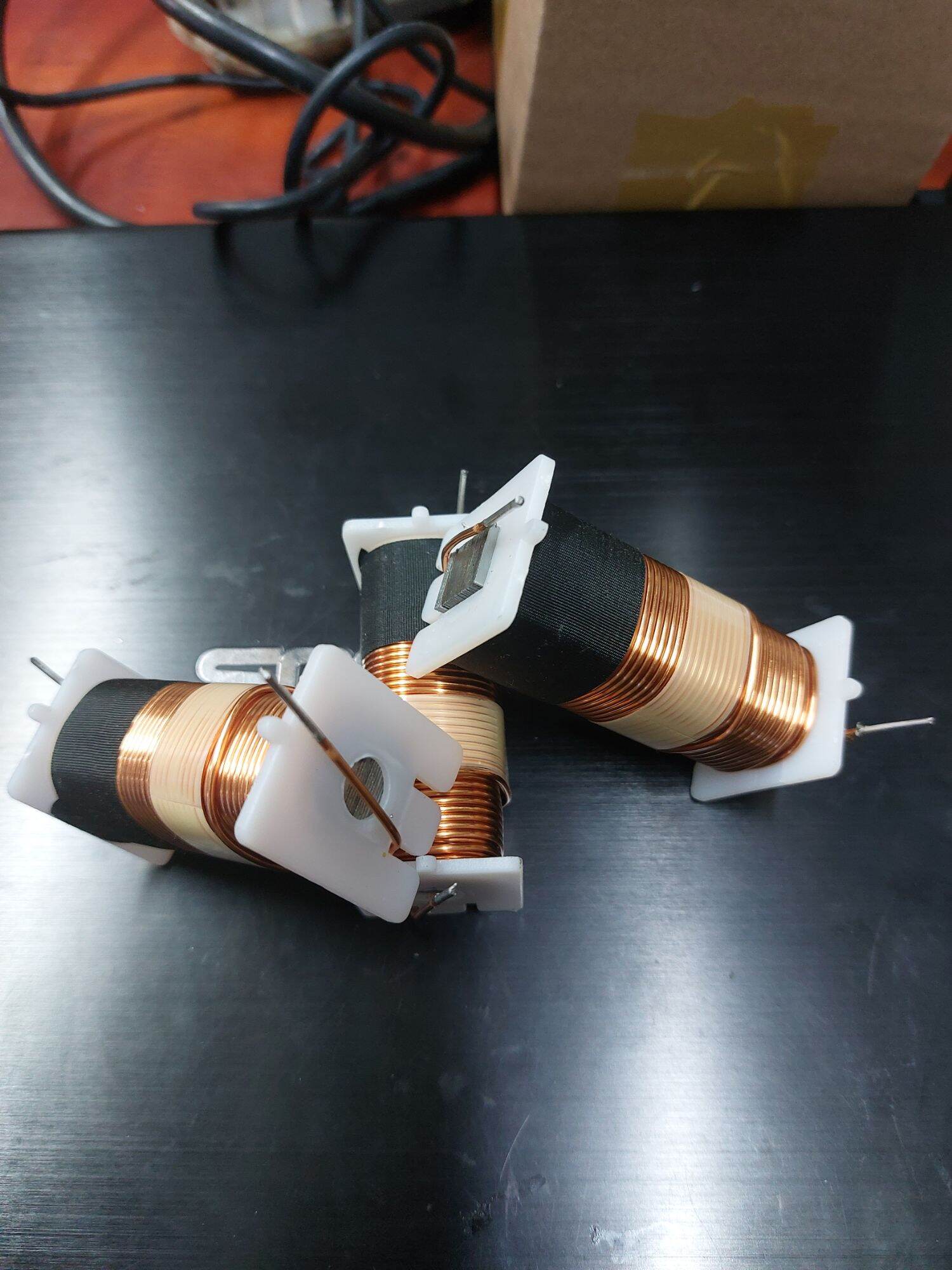Large Long White Speaker Frequency Divider Inductor (D= 59mm)_ 1 Piece