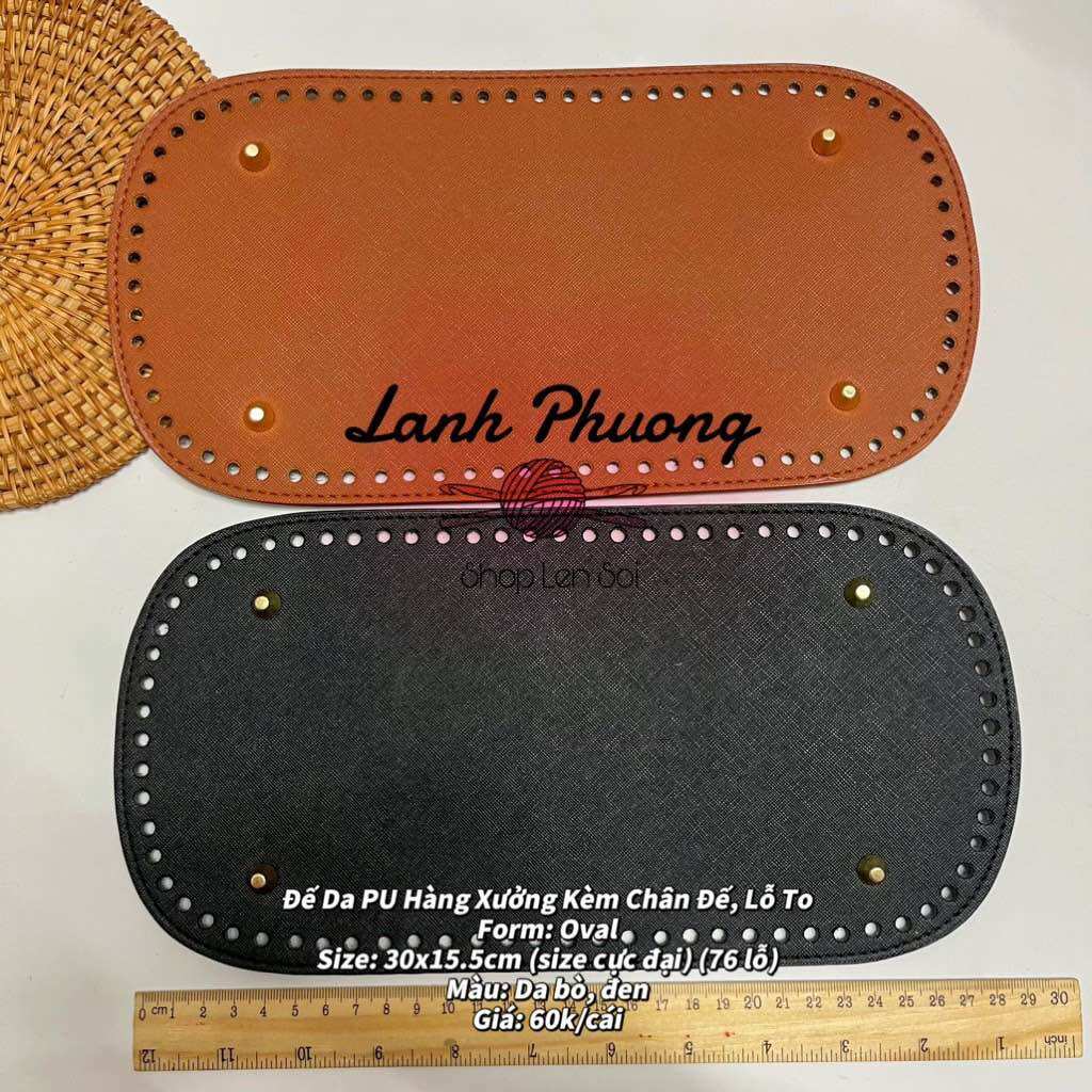 Đế Túi Da Pu Size 30x15.5cm size cực đại