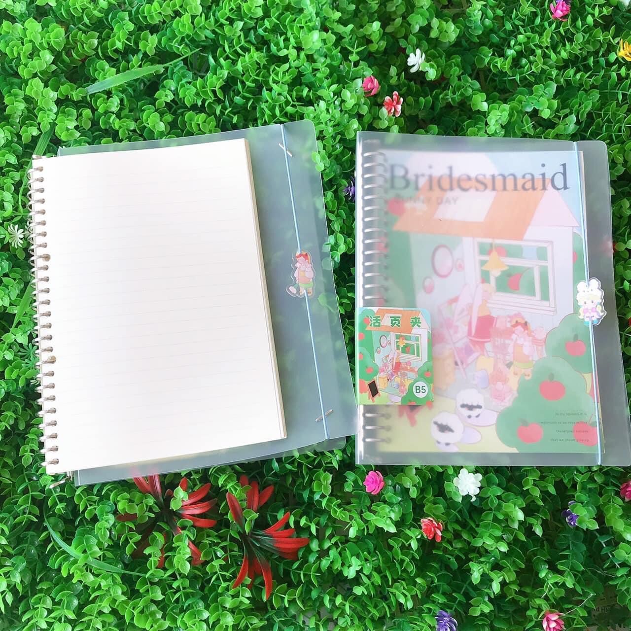 SỔ CÒNG B5 BÌA KUTE KÈM RUỘT