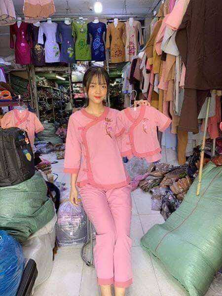 Đồ Lam Đi Chùa - Mẫu Kate Tim Phối