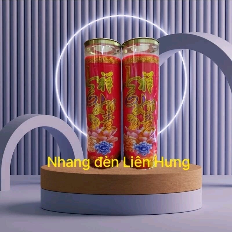 1 đôi đèn cầy sáp bơ cháy 3 ngày
