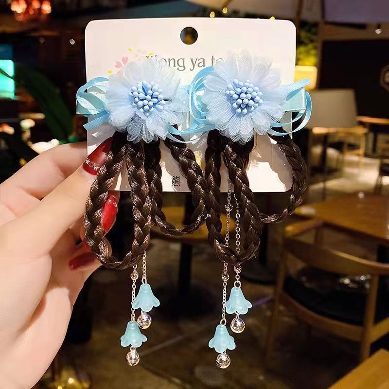 Kẹp tóc hoa cổ trang cho bé
