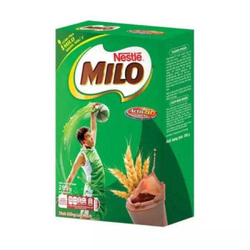Milo nguyên chất hộp giấy 285 g