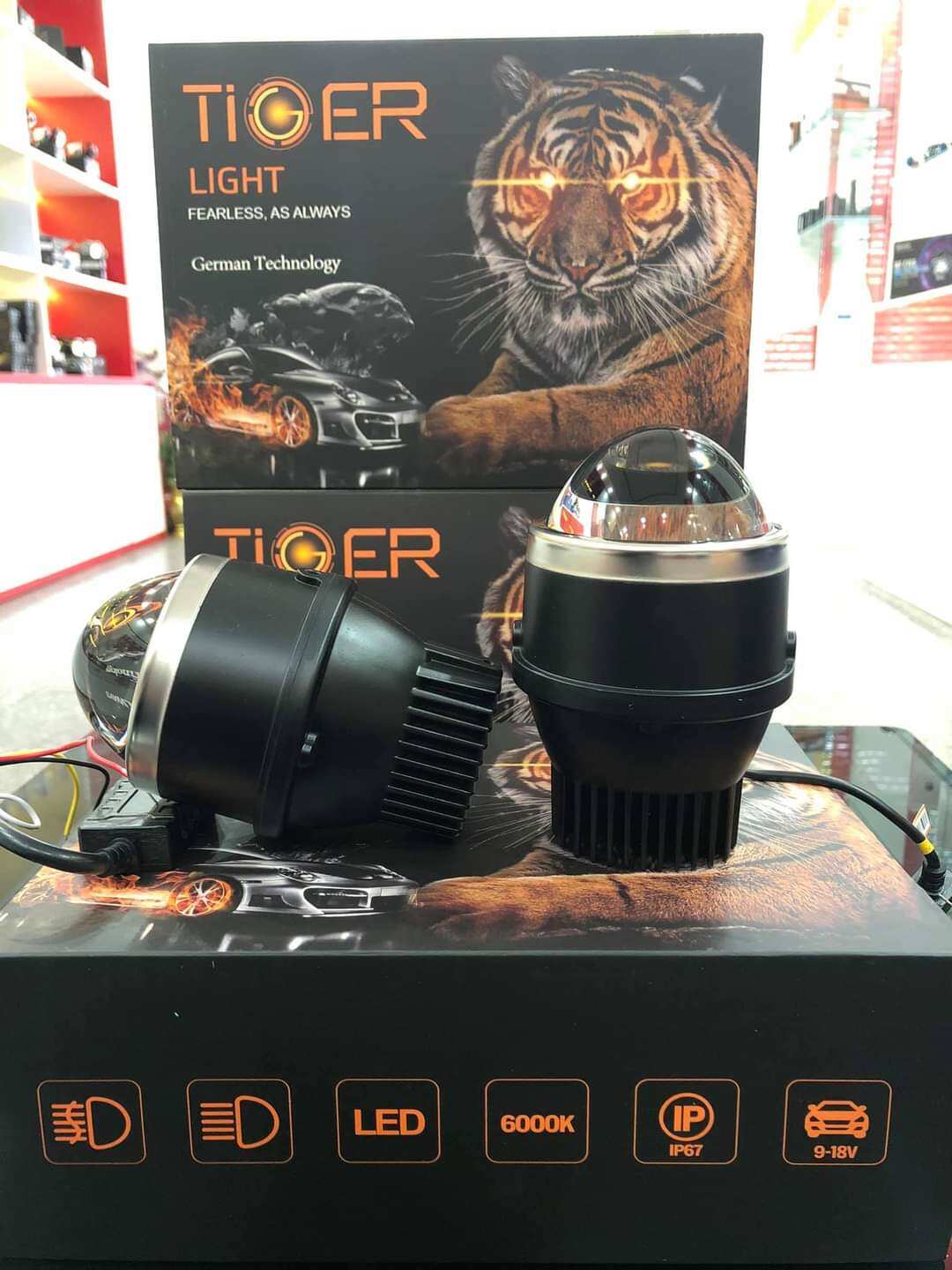 Bi led gầm 3 màu Tiger