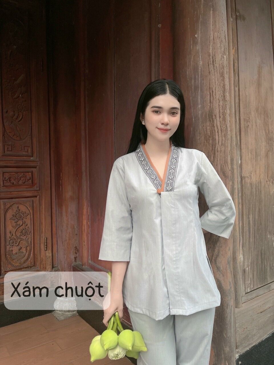 Đồ lam đi chùa hàng cao cấp