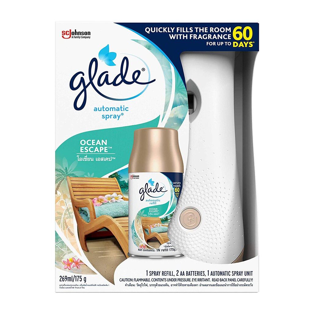 Bộ xịt phòng tự động Glade hương biển phiêu bồng