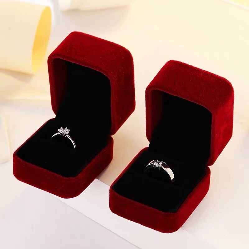 Hộp đựng nhẫn cưới , nhẫn đôi - hộp quà tặng trang sức đựng nhẫn cao cấp 020