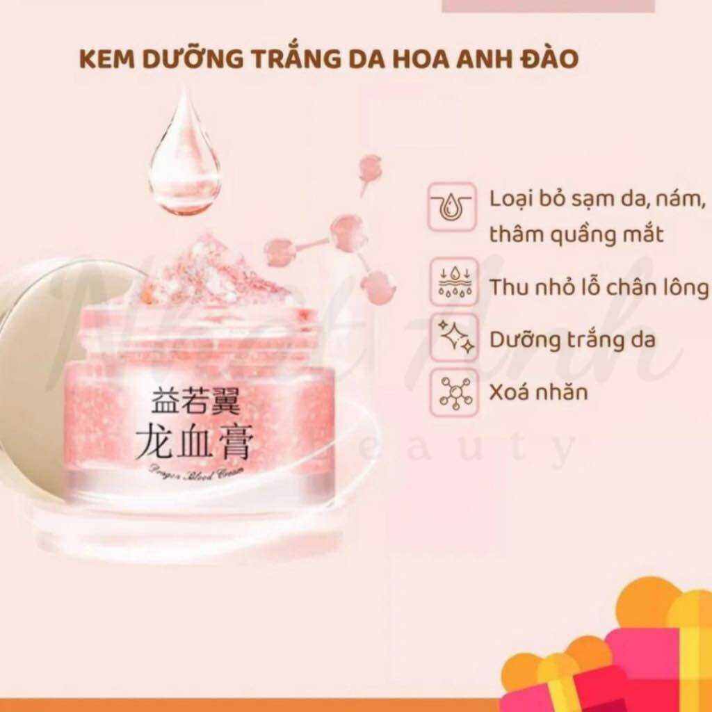 Kem Dưỡng Da Hoa Anh Đào 50g Dưỡng Da Trắng Sáng, Giảm Thâm Sạm, Nám Da, Thu Nhỏ Lỗ Chân Lông