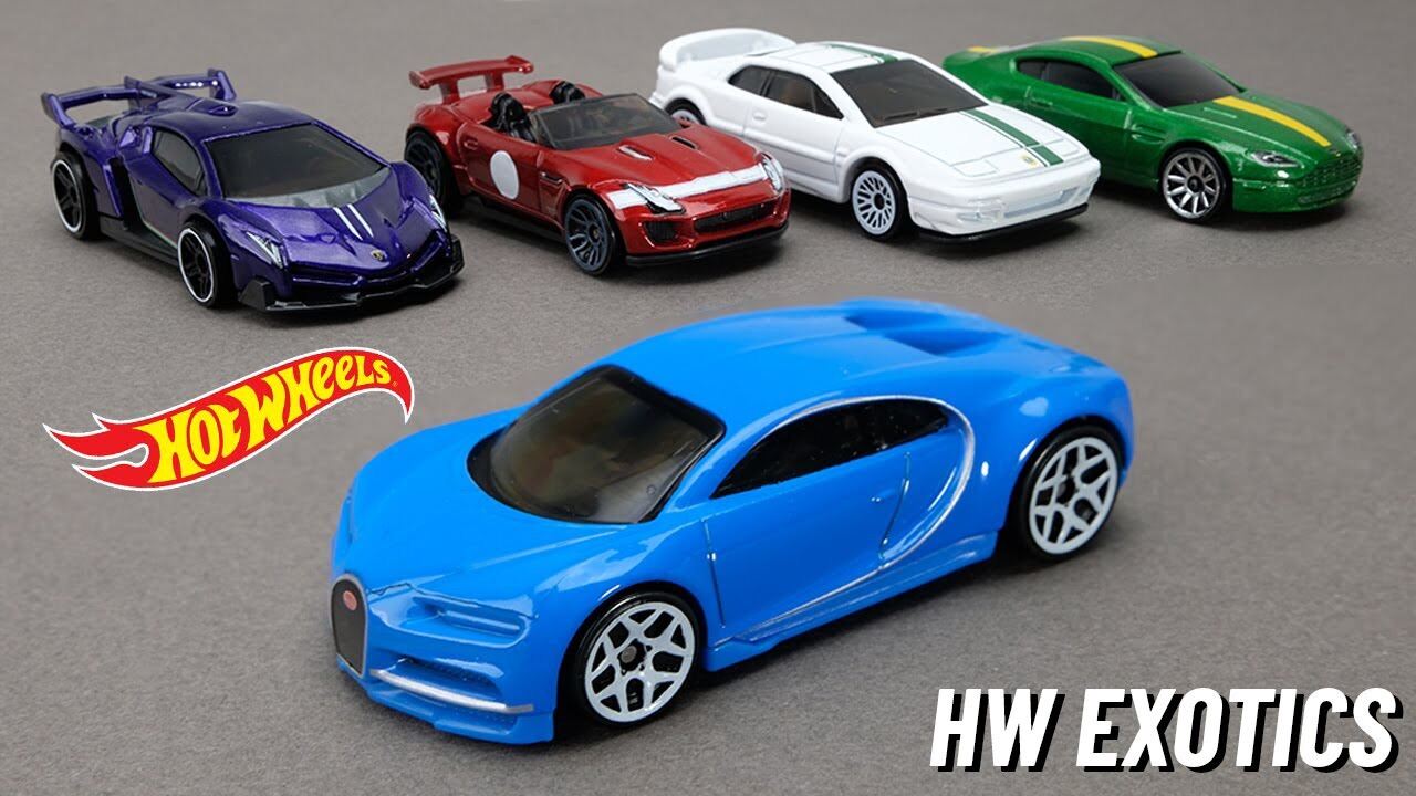 Hobby Store xe mô hình Hot Wheels Bugatti Chiron Pack 5 Exclusive