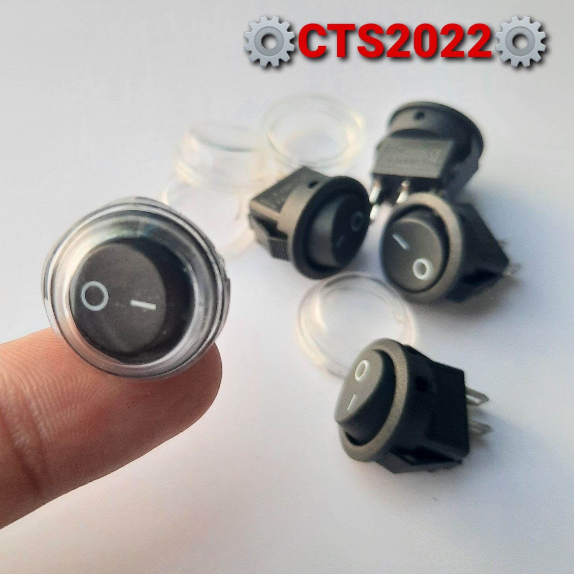 Công tắc on/off phi 16mm có nắp chống nước