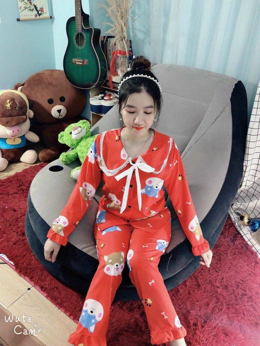 Đồ bộ nữ pjama quần dài mặc nhà - Set bộ ngủ nữ
