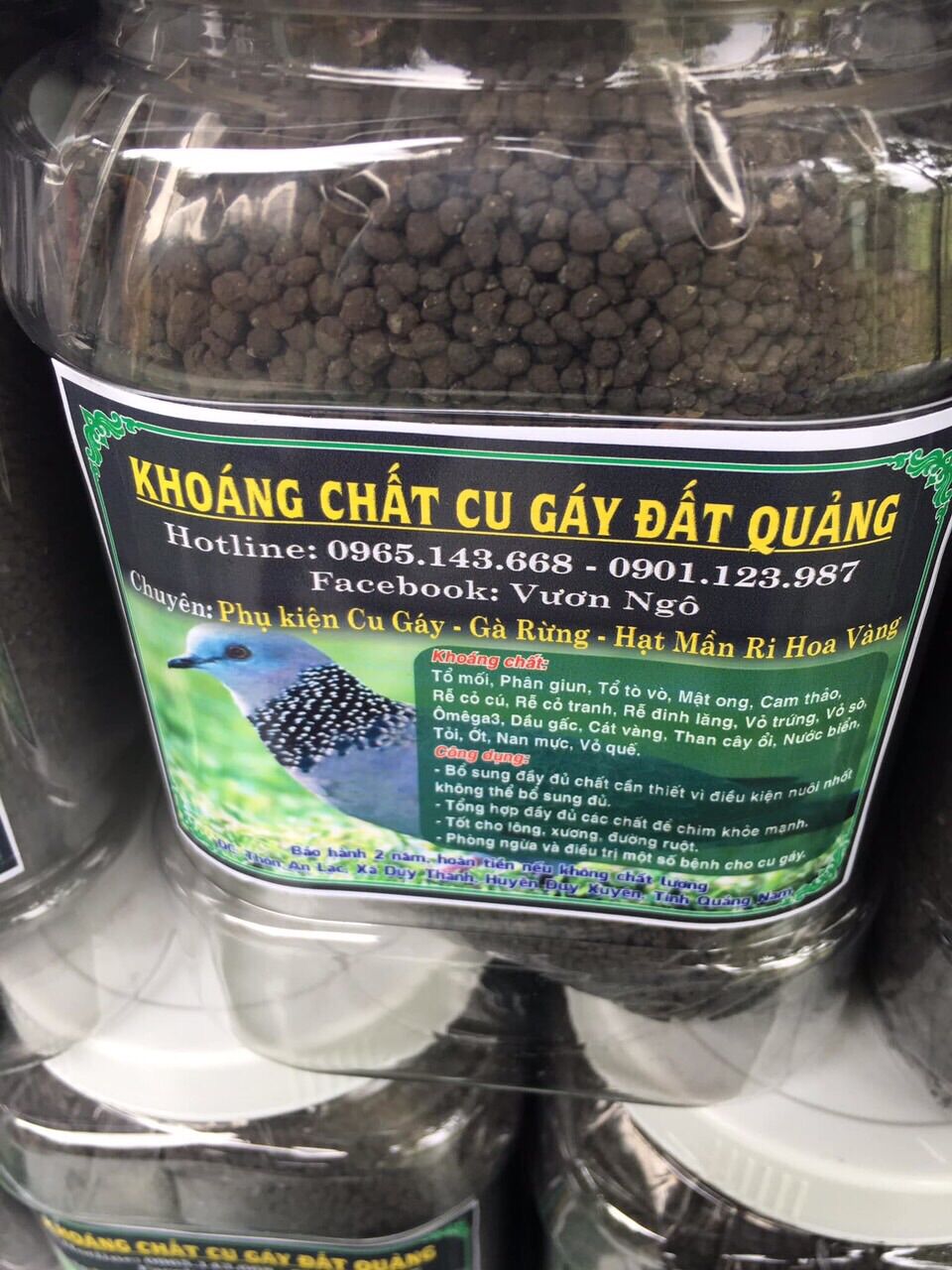 Khoáng Viên 2mm Giúp Cu Gáy Căng Lửa 500gr