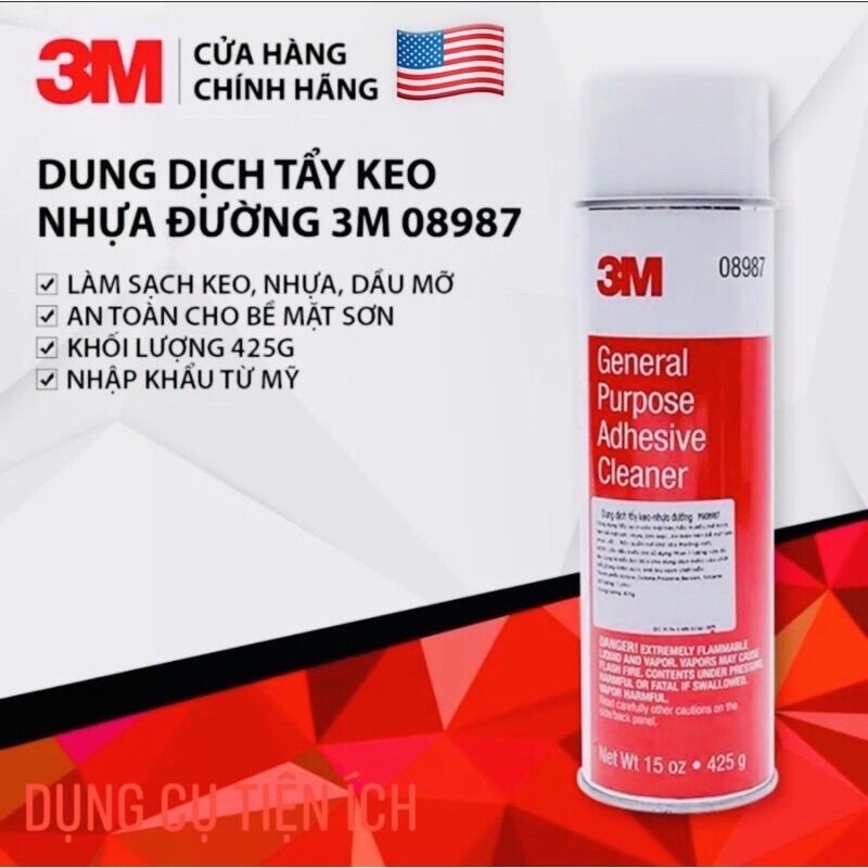 Chai tẩy keo, nhựa đường 3M