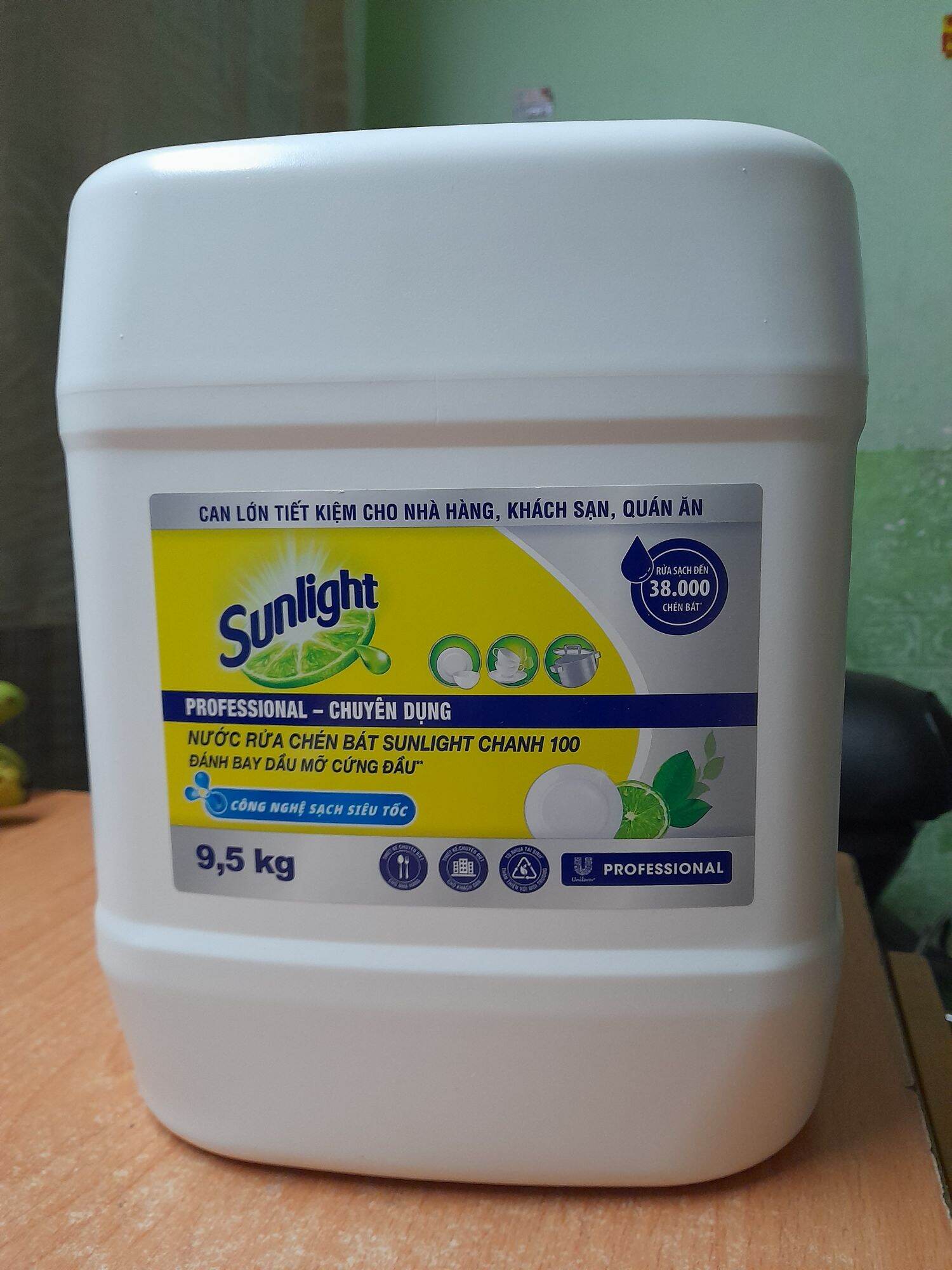 Nước rửa chén Sunlight 9.5kg hương chanh